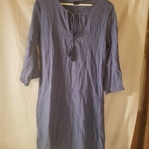 Agnes and Dora New 100% Cotton Blue Dress Small